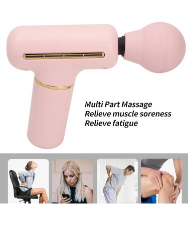 HOKZYHOUSE Mini Muscle Percussion Massager - Portable 4 Speed Vibration for Deep Relaxation | Ideal for Athletes (Pink) - International Shipping Available - Buy Online on GoSupps.com