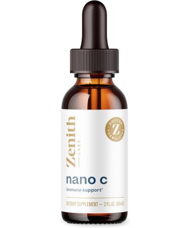 Zenith Labs Liquid Vitamin C Drops for Adults - Nano C Natural Immune Support Supplement Vitamin C Liquid Supplement for Stronger Immunity - Nanotechnology Micro C Particles for Fast Absorption - Buy Online on GoSupps.com