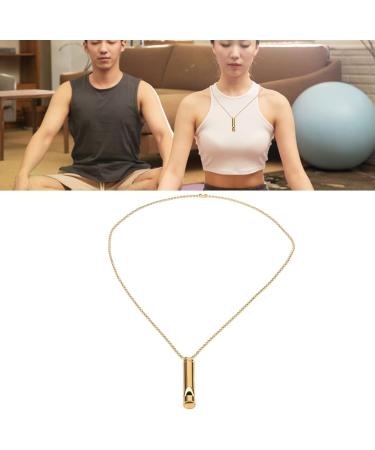 Anxiety Necklace Mindful Breathing Necklace Breathing Exercise Device for Meditation Relaxation Calming Down Slowing Breath Anxiety Relief Necklace for Anxiety Stress Panic Attack Relief(1#) - Buy Online on GoSupps.com