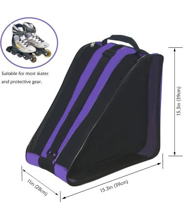 Gooyule Roller Skate Bag | Adjustable Shoulder Strap | Large Capacity | Purple | Fits Quad Skates, Inline Skates, Roller Skating Accessories | For Girls, Boys, and Adults - Buy Online on GoSupps.com
