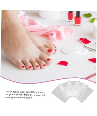 VINTORKY 20 Sheets Short Nails Sticker Nails Nail Stickers for Press on Nails Nail Glue Tabs Nail Glue Stickers for Press on Nails False Toenails for Big Toe Press on Nails Medium Nail Tabs - Buy Online on GoSupps.com