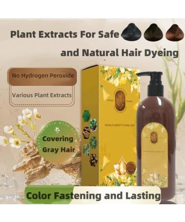  G n rique Nourishing plant-based hair color long-lasting and natural shampoo for coverage floral agent colorant softens and adds shine (dark brown) - Buy Online on GoSupps.com