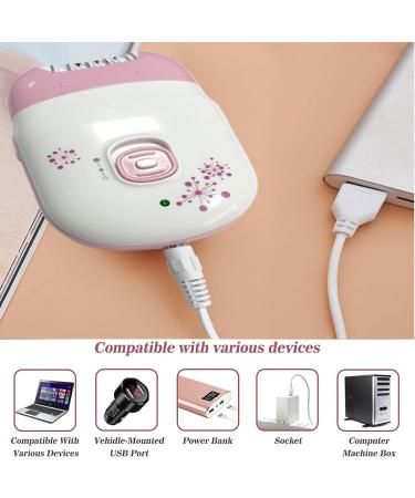 USB Rechargeable Women's Epilator & Shaver - Electric Hair Removal Trimmer for Bikini, Legs & Body - Buy Online on GoSupps.com