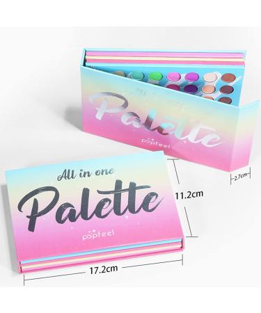 Eyeshadow Palette Long Lasting Waterproof Eye Shadow 121-Colors | All-in-1 Board Matte Eye Shadow Pearlescent Nude Makeup Palette Eyes Cosmetic - Buy Online on GoSupps.com