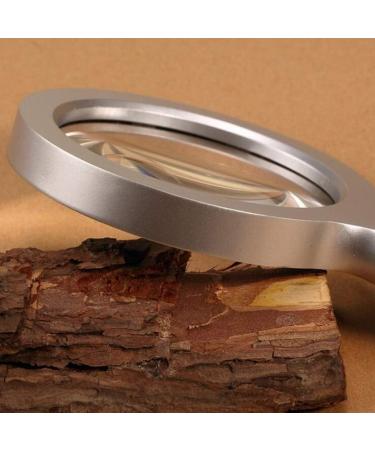 Magnifyings Educational Hobby Magnifiers Handheld 5X Optical Glass Magnifier with Metal Led Lamp Reading All Metal Frame Magnifying Glass - Buy Online on GoSupps.com