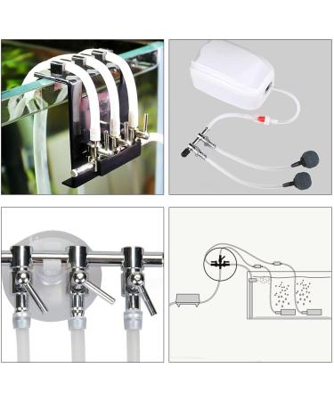 Bornfeel 16-in-1 Aquarium Air Distributor Set - 5-Way Valve 5 Checking Valves & 10 Suction Cups for 4/6mm Hose | Enhance Your Air Pump Efficiency - Buy Online on GoSupps.com