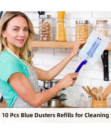 Dewedrt 20PCS Blue Dusters Refills for Dusters Disposable Electrostatic Duster for Cleaning Manual Easy Install Without Dust Refill - Buy Online on GoSupps.com