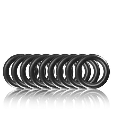 O-Ring made of steel S 10 Set DIY dog leash/dog neck band non-rusting ideal with Paracord 550 welded color: black matt 10 pieces black 16mm inside