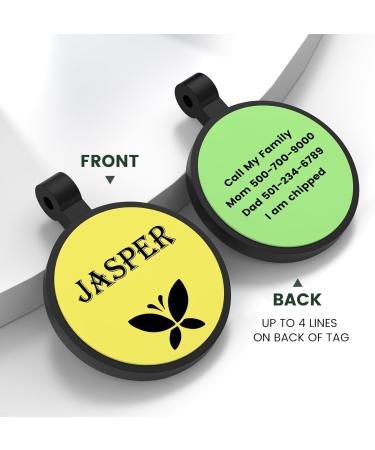 Yhananti Personalized Engraved Silicone Dog Tag - Quiet Waterproof & Customizable for Dogs & Cats | Name Phone & Address - Buy Online on GoSupps.com