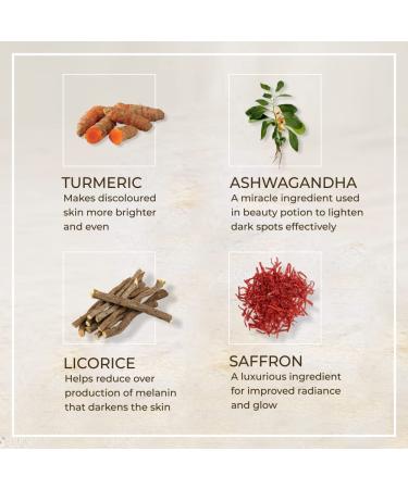 Auravedic Skin Lightening Oil 100ml with Saffron, Turmeric & Winter Cherry - Buy Online on GoSupps.com