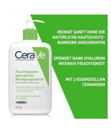CERAVE Moisturizing Cleansing Lotion 473 ml - Best Hydrating Cleanser for All Skin Types | Buy Internationally - Buy Online on GoSupps.com