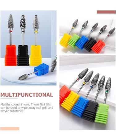 POPETPOP 5pcs Nail Polisher Metal Drill Bits Nail Drill Bits for Acrylic Nails Nail Grinding Drill Bit Brocas Para Drill Nails Pro Tools Manicure Tools Tungsten Steel Alloy Russia Drill Rig 7x1.3cmx5pcs As Shown 4x5pcs - Buy Online on GoSupps.com