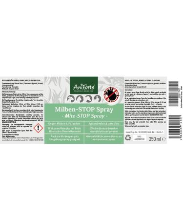 AniForte mite spray for dogs cats pets and farm animals 250 ml - anti-mite spray for natural defence against insects parasites & vermin mite stop & mite protection for mite infestation 250 ml (Pack of 1) - Buy Online on GoSupps.com