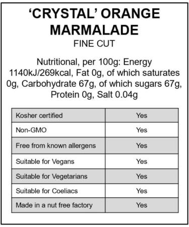 Tiptree Crystal Orange Marmalade - 6 x 454 g - Buy Online on GoSupps.com