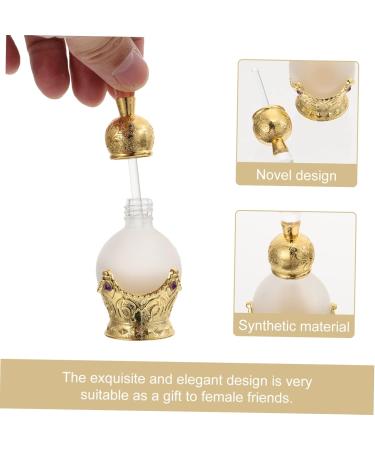 minkissy 1pc Perfume Bottle Humidifier Freshener Diffusers Fragrance Small Perfumes Aroma Essential Oil Perfume Refillable Empty Bottle Travel Glasses Middle East Composite Material 9X4X4CM Golden - Buy Online on GoSupps.com