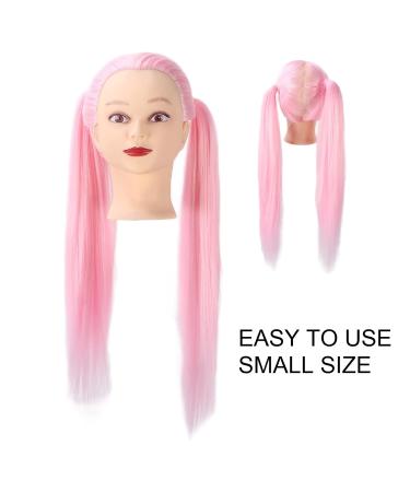 Cosmetology Shop Window Doll Head - Long Pink Hair Styling Practice Tool for Beauty Students & Teachers - Buy Online on GoSupps.com