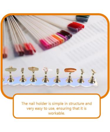 Beavorty 2 Sets Acrylic Nail Stand for Press on Nails Display Fake Nails Holder Nail Tips Stand Fingernail DIY Nail Base for Home Salon Supplies - Buy Online on GoSupps.com