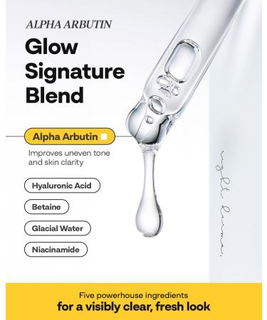 Bano Alpha Arbutin Glow Serum 2% Alpha Arbutin + Niacinamide for Skin Vitality & Glow Uneven Tone | Hydrating Hyaluronic Acid | Korean Skincare for Sensitive Skin | Fragrance-Free | 1.01 fl oz - Buy Online on GoSupps.com