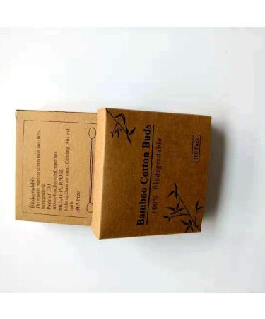 Bamboo Cotton Buds - Eco-Friendly & Durable Cotton Swabs | Compostable Ear Sticks | Versatile Organically Grown Bamboo - Buy Online on GoSupps.com