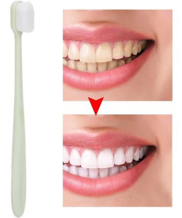 Verdant Touch Soft Toothbrush - Ultra Soft Whitening Brush for Adults & Kids Green - Extra Soft Clean 1 Pack - Buy Online on GoSupps.com