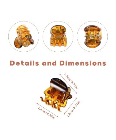 Qufiiry Mini Hair Claw Clips - 45 pc Small Non-Slip Plastic Jaw Clips for Kids and Adults - Buy Online on GoSupps.com