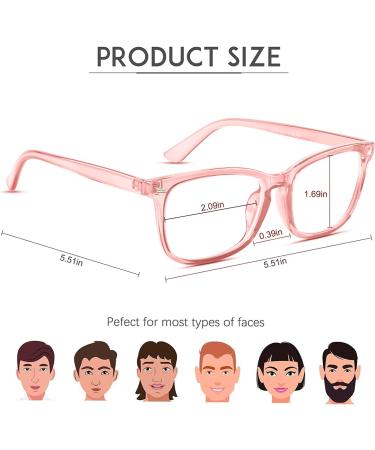 COOLOO Blue Light Blocking Gaming Glasses | Anti Glare & Headache Relief | Blue Light Filter | Lightweight Fashion Design | 16-pink+black Red - Buy Online on GoSupps.com