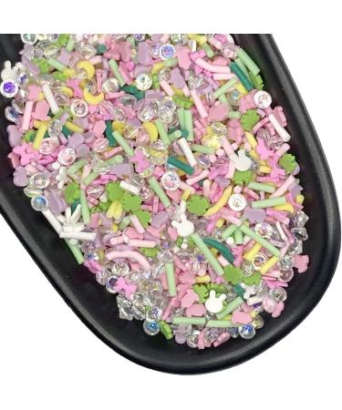 RT 100g Mix Gloves Baby Clothes Slices Polymer Clay Colorful Rabbit Head Sprinkles for Slimes Filling Nails Art Phone Decoration Y425 (Color : Mix) - Buy Online on GoSupps.com