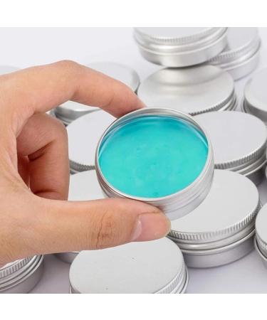 15PCs Aluminum Mini Cremedose Jars - 15ml Screw Cover for Cosmetics Ointments & Candles - Perfect for Tinkering & Lip Balm - Buy Online on GoSupps.com