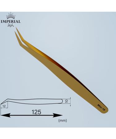 Professional Stainless Steel Tweezers Eyelash Tweezers Professional Original Vetus Multifunctional Tweezers MSC-19 by Imperial Lash ltd (Gold) - Buy Online on GoSupps.com