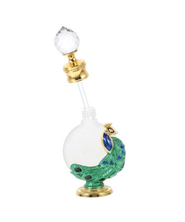 minkissy Middle Eastern Perfume Bottle Oul Diffuser Diffusers for Home Glass Perfume Vial Essential Oil Accessories Glass Diffuser Travel Desktop Perfume Bottle Bedroom Perfume Bottle 10 ml Green