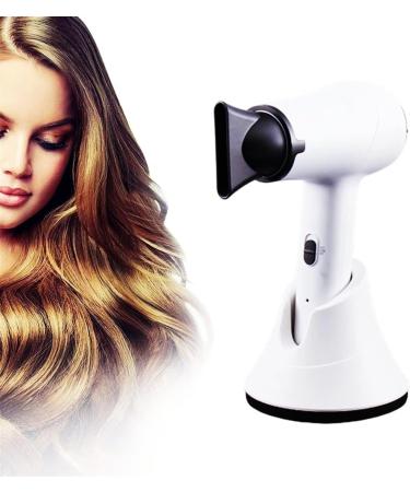 Hair Dryer w/Hot & Cold Wind 5000mAh Rechargeable Blow Dryer Portable Travel Hairdryer for Outdoor/Indoor (Color : White)