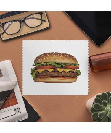 2 x Cheese Burger Microfiber Lens Cleaning Cloths | High-Quality Glasses Care | International Shipping - Buy Online on GoSupps.com