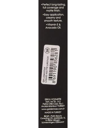 Golden Rose Liquid Lipstick - 28 - Buy Online on GoSupps.com