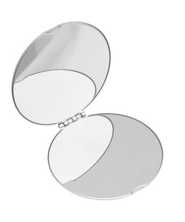 1pc Folding Vanity Mirror Compact Hand Mirror Makeup Mirror Mirror Handheld Small Foldable Mirror Pocket Makeup Mirror The Metal Travel Portable Pocket Mirror