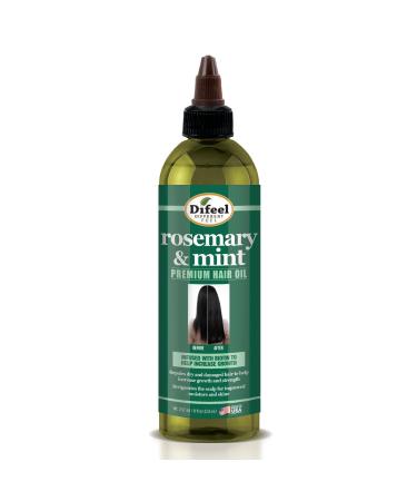 Difeel Rosemary and Mint Premium Hair Oil with Biotin 8 oz. - Made with Natural Mint & Rosemary Oil for Hair Growth