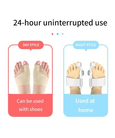 Bunion Corrector for Men & Women | Adjustable Orthopedic Bunion Splint with Toe Separator for Day & Night Relief - Buy Online on GoSupps.com