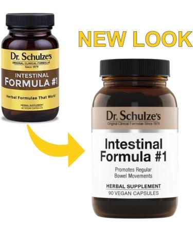 Dr. Schulze's Intestinal Formula #1 Colon Cleanse Capsules - 90 Count - Buy Online on GoSupps.com