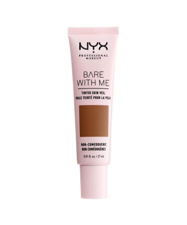 NYX PROFESSIONAL MAKEUP Bare With Me Tinted Skin Veil  Lightweight BB Cream - Deep Mocha Deep Mocha 0.91 Fl Oz (Pack of 1)