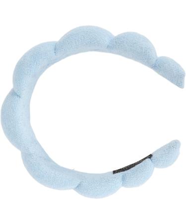 Soft And Absorbent Sponge Headband for Women - Prevent Slip Cute Padded Hair Band with Elastic Blue - Buy Online on GoSupps.com