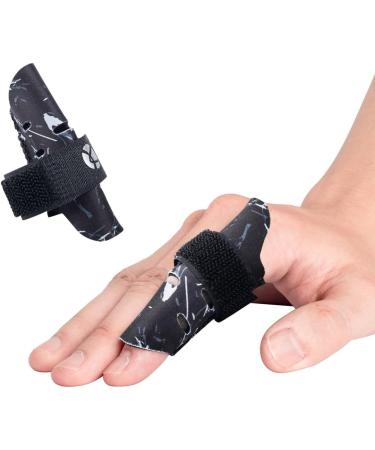 Kuangmi Finger Sleeve Support Protector | Pain Relief for Basketball Volleyball Baseball | S/M Black (Pack of 1) - Buy Online on GoSupps.com