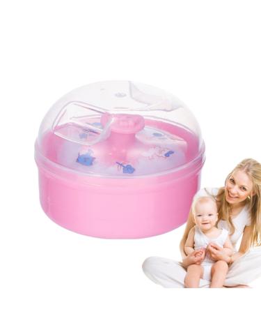 Bouff e de poudre pousseter houppette poudre pour tout-petits Applicateur de houppette de poudre | Bouff e de poudre cosm tique pour le corps avec poign e pour poudre libre Rose