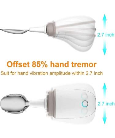 Smart Portable Spoon for Parkinson 360 Assisted Feeding Spoon with Replaceable Fork with Self Stabilizing for Disabled and Parkinson's or Tremor Sufferers - Buy Online on GoSupps.com