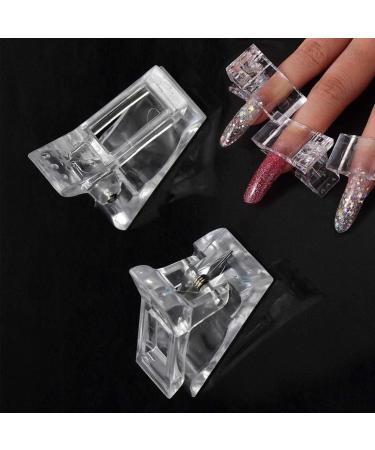 Transparent Gel Clip Nail Tips Manicure Finger Extension Quick Building Plastic UV LED Art 10PCS Nail Forms Nail Design - Buy Online on GoSupps.com
