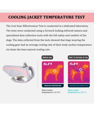 Dog Cooling Vest - Adjustable & Reflective Cooling Jacket for Large Medium & Small Dogs - Perfect for Outdoor Sports & Walking - Buy Online on GoSupps.com