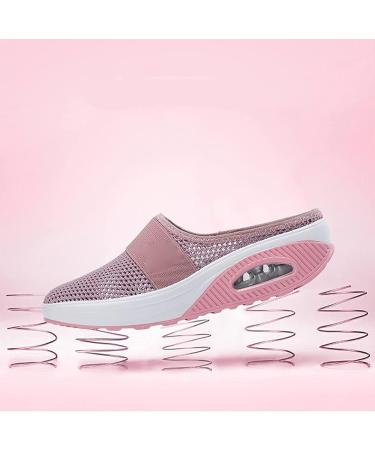 Women's Orthopedic Diabetic Walking Shoes - Air Cushion Slip On, Mesh, Grey - Size 5 - Buy Online on GoSupps.com