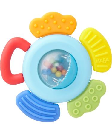 HABA Blossom Plastic Baby Rattle & Teething Toy