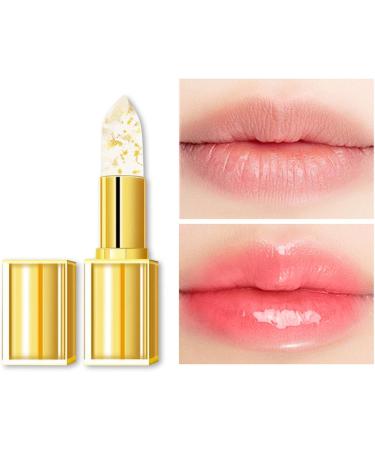 Color Changing Lipstick Transparent Transmission Resistant Gold Crystal Color Changing Lipstick for Women Long Lasting 24 Hour Moisturizing Shiny Gold 35 g 1 Piece 1er Pack Gold - Buy Online on GoSupps.com