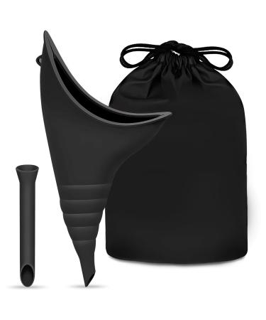 Yagaspantery urinella for women pee help for women with 1 pieces of Pisn judge portable reusable urinal for women.Ideal for outdoor activities camping toilet festivals on the go black