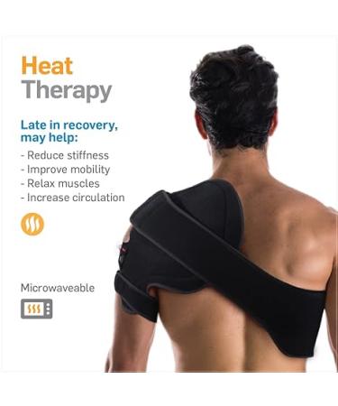 NatraCure Advanced Shoulder Ice Pack Wrap - Compression Brace for Pain Relief & Rotator Cuff Injuries - Hot/Cold Therapy for Sports Injuries - Buy Online on GoSupps.com