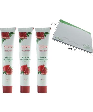 Sabrina Rudnik Pomegranate Hand and Nail Balm 45 ml Pack of 3 + Notepad varivendo - Buy Online on GoSupps.com